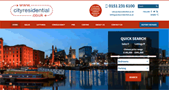 Desktop Screenshot of cityresidential.co.uk